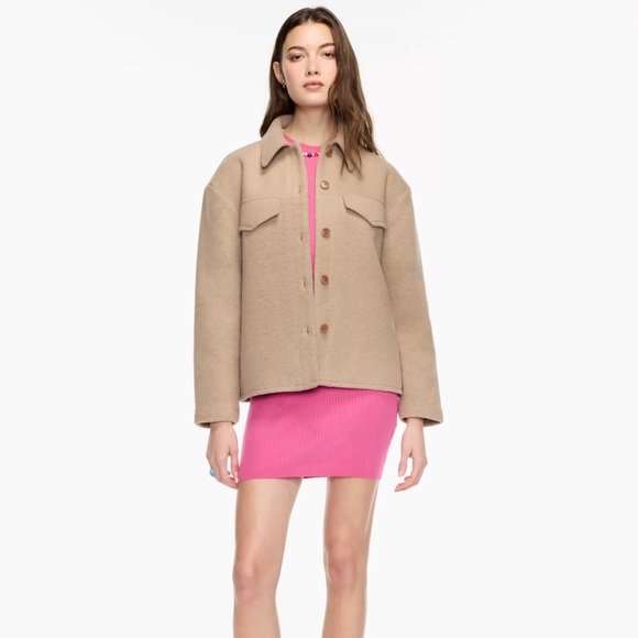 BRAND NEW ARITZIA / SUNDAY BEST INSULATED SHIRT JACKET BEIGE - Picture 9 of 10